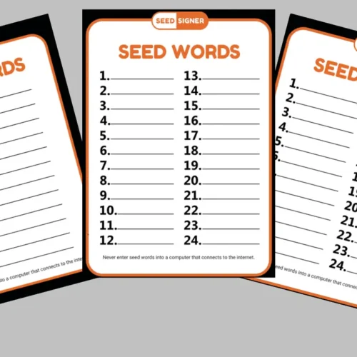 Alternative view of SeedSigner SeedQR Cards - Pack of 5