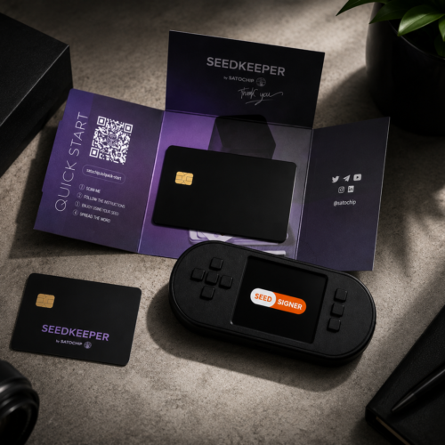 Alternative view of SeedSigner+ Smartcard Battery Edition